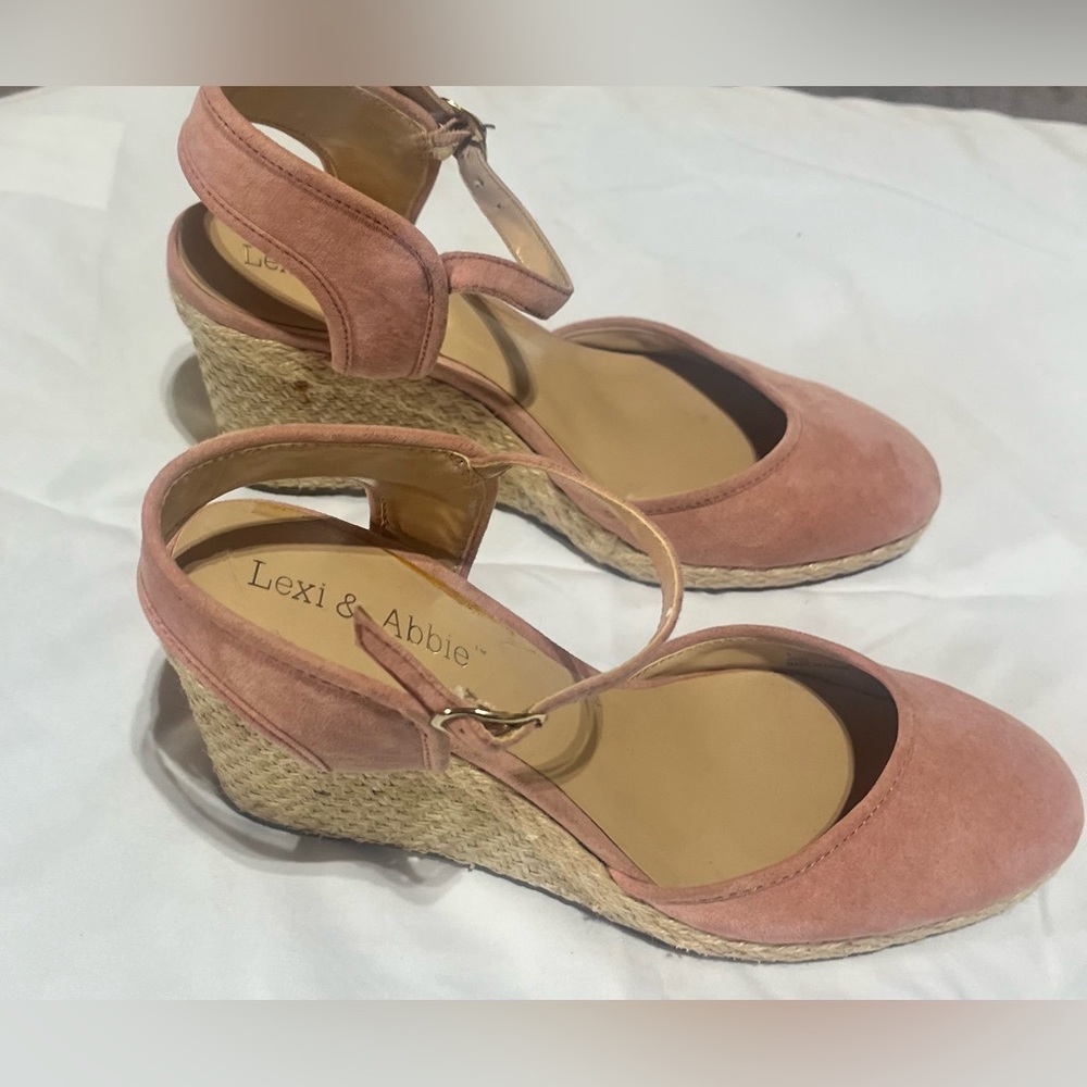 Blush Espadrille Wedges Lexi & Abbie - Picture 5 of 12